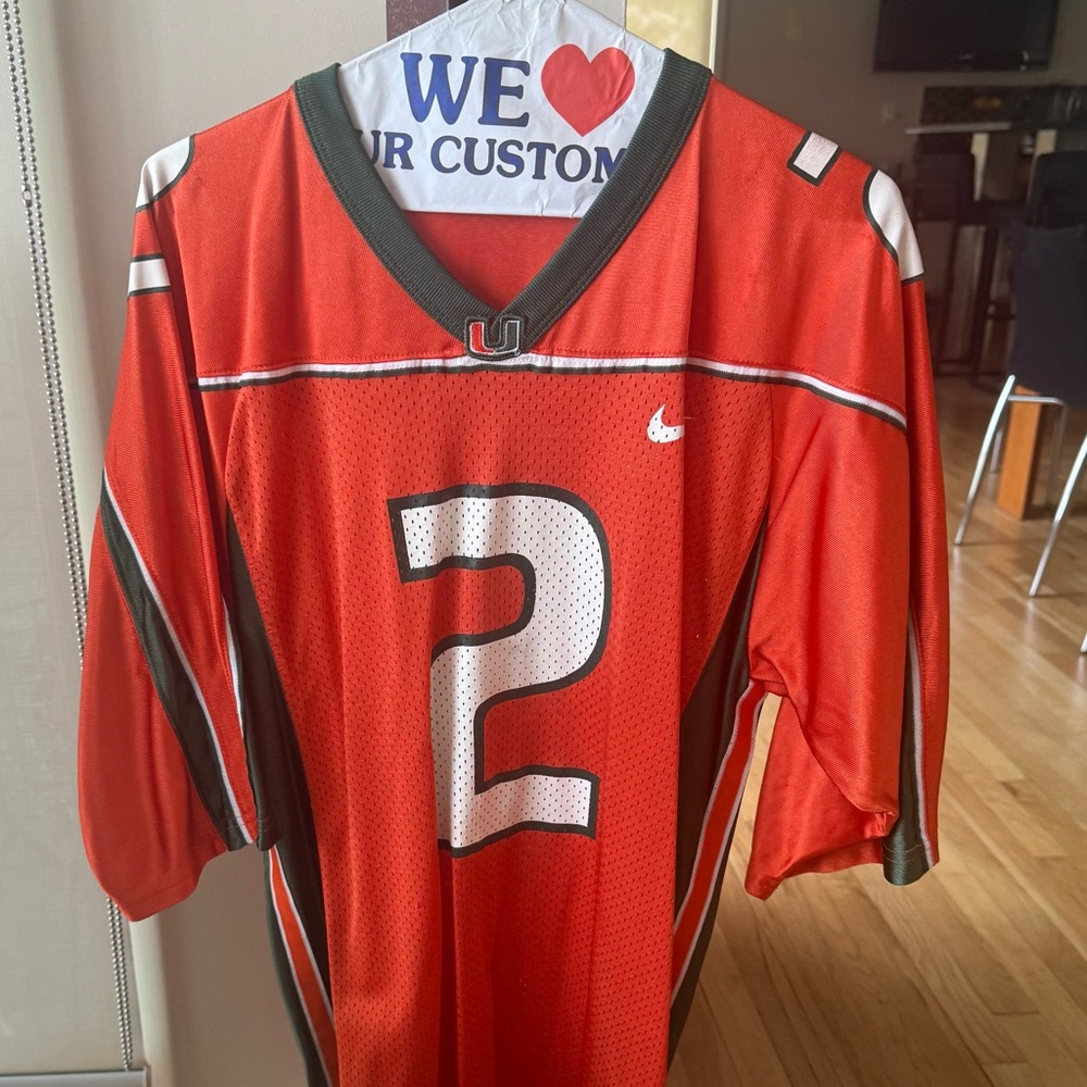 Vintage  Miami Hurricane Jersey number 2